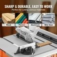 thumbnail image 5 of KFFKFF Stand-Inclusive Table Saw, 10-inch 15-Amp, Max Rip at 25-in, Up to 5000RPM Speed, 40T Blade, Compact and Portable for Jobsite, Ideal for Wood & Furniture Crafting with Sliding Miter, 5 of 9