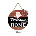 thumbnail image 3 of Letrero navideño para colgar en la puerta, placa navideña para colgar en la puerta de entrada Estilo C, 3 of 9