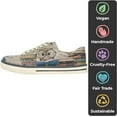 thumbnail image 3 of Dogo Vegan Leather Sneakers for Women - Handmade and Unique Fashion Sneakers for Women, The Wise Owl Design, Size 6, 3 of 5