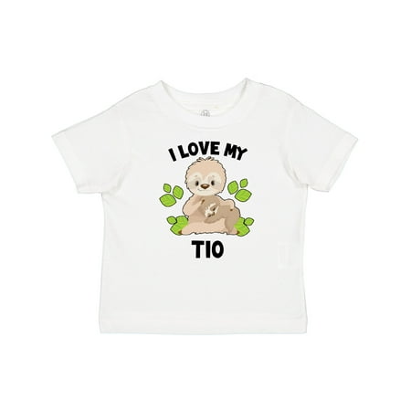 

Inktastic Cute Sloth I Love My Tio with Green Leaves Gift Baby Boy or Baby Girl T-Shirt