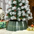 thumbnail image 2 of HOMCOM 26 Inch Christmas Tree Collar Ring, Stand Cover for Decor, Green, 2 of 10