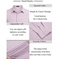thumbnail image 5 of COOFANDY Men's Dress Shirts Solid Long Sleeve Stretch Wrinkle-Free Formal Shirt Business Casual Button Down Shirts, 5 of 6