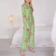 thumbnail image 3 of Goofa Cute Poodle Dog Printed Women’s 2 Piece Pajama Set Super,Pajamas Women's Long Sleeve Sleepwear Soft Button Down Loungewear Pjs Lounge Set Nightwear-Large, 3 of 9