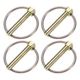 thumbnail image 1 of Uxcell 4Pack Pasador de Anillo, 8x50mm Pasadores de Remolque de Acero al Carbono con Zinc Colorido, 1 of 7