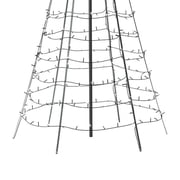 Twinkly Light Tree App-controlled Flag-pole Christmas Tree 300 RGB+W 6.6-Ft w/Pole