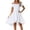 /c54White218, variant on WEIGFI Summer Dresses For Women Casual Wedding Guest Elegant Dress Party Evening Gown High Low Hem Flowy Short Sleeve Off The Shoulder Stretchy Slim Fit Solid Color Soft Holiday Sundress,Green,L