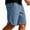 ZA-Light Blue shorts men, variant on Waffle Casual Shorts for Men Breathable Lightweight Textured Short Pants Solid Color Split Hem Loose Fit Wide Leg Shorts with Pockets Light Blue M