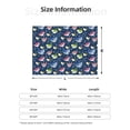thumbnail image 5 of Naloa Colorful Cartoon Shark Flannel Blankets - Thick and Warm Blanket for Winter, Soft Fuzzy Plush King Blanket for All Seasons80"x60", 5 of 6