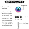 thumbnail image 7 of Unique Bargains Gear Shift Knob Kit, 5cm Round Ball W/ 3 Adapter for Automatic and Manual Aluminum Alloy Assorted Color, 7 of 7