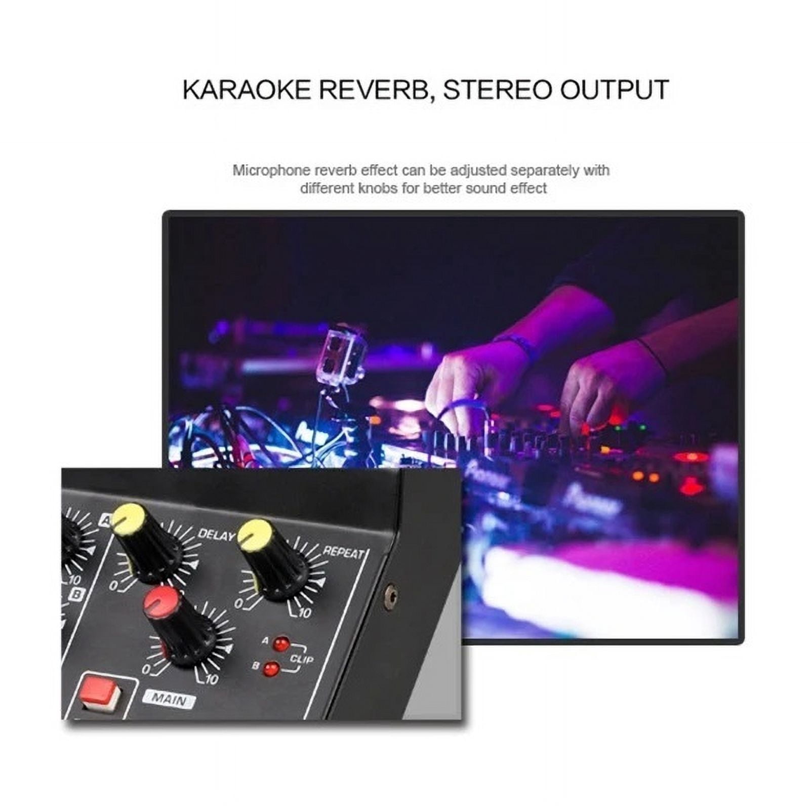 Mixer Professional 8 Channel Console Dj Digital Center Mobile Interface Portable Sound Frequency Table Amplify Card Mixing ,Precision Control