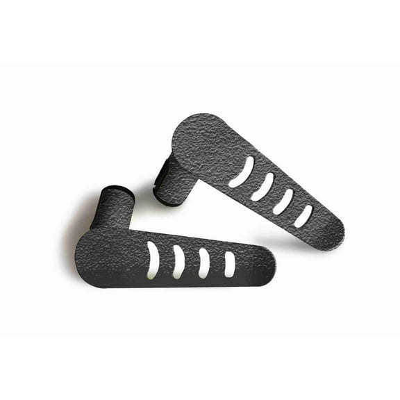 Steinjäger Exterior Accessories Wrangler JL 2018 to Present Foot Pegs Metal with Poly Dampener Texturized Black
