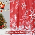 thumbnail image 5 of Kitchen Curtain Valance, Christmas Valance Curtains for Windows, Snowflake Pattern Decorations Curtain Valance for Bathroom Cafe Curtains, 52" W x 15" L, One Panel, 5 of 6