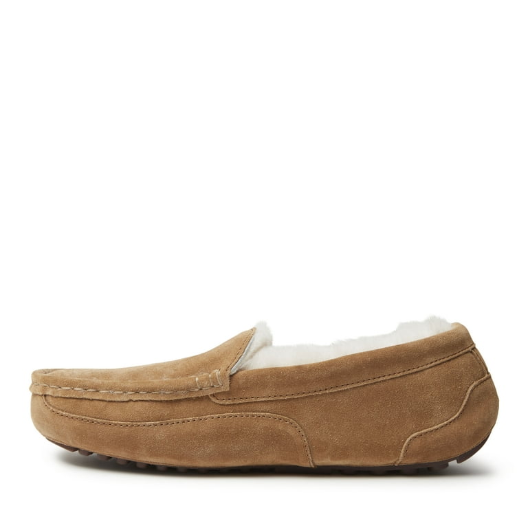 Men's melbourne genuine shearling moccasin slipper sale