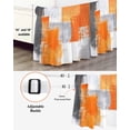 thumbnail image 3 of Burnt Orange Grey Bed Skirt Queen Size, Modern Oil Painted Abstract Art Wrap Around Bed Skirting with Adjustable Elastic Strap, Dust Ruffle Pleated Bedskirts 16 Inch Drop for Bedroom Queen Beds, 3 of 9