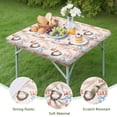 thumbnail image 4 of Baseball Game Pattern Square Fitted Tablecloth with Elastic Edge,Square Table Cover,Washable Elastic Table Cover for Home Kitchen Party Decor 36"x36", 4 of 6
