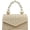 Beige, variant on Straw Evening Handbag for Women Exquisite Pearl Beaded Top-Handle Purse Small Satchel Purse Woven Clutch Bag 2025