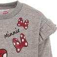 thumbnail image 6 of Disney Minnie Mouse Toddler Girls' 2-Piece Fleece Sweatshirt and Leggings Set Minnie Grey Denim, 6 of 7