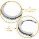 thumbnail image 3 of 1 par de pendientes de aro de moda para mujer, pendientes de circonita circular, joyería para las orejas, 3 of 7