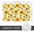 thumbnail image 2 of Sikiie European-style Pattern Sunflower Print Flannel Anti-slip Floor Mat 16x24in, Thickened Dustproof Entrance Door Mat Floor Mat for Kitchen, Bathroom, Laundry Room, 2 of 7