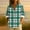 Green, variant on SCSAlgin Womens Plaid Shirts Dressy Cuffed Long Sleeve Tops Casual Loose Work Blouses