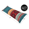 thumbnail image 2 of Sweet Jojo Designs Boho Red Blue Orange Body Pillow Cover Case 54x20 (Pillow Not Included), 2 of 5