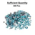 thumbnail image 3 of Uxcell 400 Pcs Strass Hotfix Cristales de Vidrio con Bolsa Transparente Kit de Arte de Uñas para Manualidades Ropa Decoración DIY 5 Tamaños (Conjunto SS6-SS20, Azul), 3 of 6