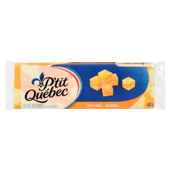 P'tit Quebec  Cheddar Marble Cheese Bar, 400g