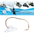 thumbnail image 2 of CEORPER Liquid Flowmeter Fluidmeter Counter 0.25-2.5L/Min Flow Measuring Instrument G1/4 Hall Effect Sensors for Water Dispenser, 2 of 7