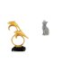 thumbnail image 1 of Figura de delfín,Colección de adornos de escritorio con figuras de delfines,Estatua decorativa moderna para el hogar,artesanías artísticas,Figura de escritorio,Estatua de gato,linda, 1 of 8