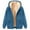 Blue, variant on ShomPort Zip Up Hoodies For Men Long Sleeve Fleece Lined Thick Sweatshirt Winter Casual Jackets Coat