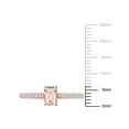 thumbnail image 2 of Everly Women's Morganite and Diamond 10k Rose Gold Ring, 2 of 7