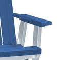 thumbnail image 4 of American Furniture Classics Model 416BW-K Brandon Double Balcony Height Glider with Center Table in Blue on a White Base, 4 of 7