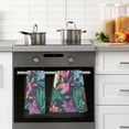 thumbnail image 4 of Hand Towels Colorful Flower Background Patterned 2 PCS, Cotton Bath Towel for Drying Face Hands Body Decorative Water Absorbent Lightweight Towels for Bathroom Ktichen Travel Gym, 16"x28", 4 of 6