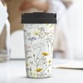 thumbnail image 6 of Fotbe flower and leaf Printed Insulated Travel Coffee Mug Spill Proof Leak Proof Stainless Steel Coffee Tumbler Reusable Coffee Cups with Lids Thermos, 6 of 8