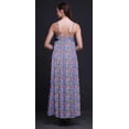 thumbnail image 3 of Bimba Robe Maxi à Bretelles Spaghetti Sans Manches pour Femmes en Rayonne à Imprimé Floral, Coupe Évasée - Xxx-Grand, 3 of 4