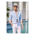 thumbnail image 3 of Camisas Casuales De Playa Con Guayabera Cubana Para Hombre, 3 of 8