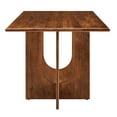 thumbnail image 3 of 70 Inch Dining Table, Walnut, Wood, Rectangular, Living Kitchen Cafe Bistro Hospitality Restaurant, Modern Contemporary HB36525, 3 of 10