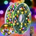 thumbnail image 1 of Cadena de luces KNONEW para exteriores, 30 m, 300 LED, multicolor, impermeable, 1 of 7