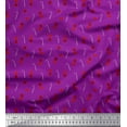 thumbnail image 1 of Soimoi Purple Velvet Fabric Cookies & Candy Stick Kids Fabric Prints By Yard 58 Inch Wide, 1 of 3