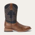 thumbnail image 2 of Men's Stetson Grady Leather Boots Handcrafted Square Toe Tan, 2 of 6