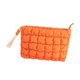 thumbnail image 2 of Bolsa de maquillaje para mujer, gran capacidad, abierta, acolchada, portátil, práctica para viajes naranja, 2 of 9