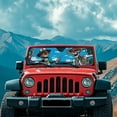 thumbnail image 3 of Jeiento Funny Skeleton Windshield Sun Shade Compatible with Wrangler JK JKU TJ, Foldable Windshield Sunshade Sun Visor Blocks UV Rays, Sun Shade Shield Protector, 3 of 6