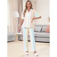 thumbnail image 4 of DARING DIVA Women's Maternity Nursing Pajama Sets Breastfeeding Button Down XL Light Pink, 4 of 7