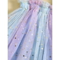 thumbnail image 6 of Bagilaanoe Toddler Baby Girl Summer Dress Stars Print Sleeveless A-line Princess Dresses 12M 18M 24M 3T 4T 5T Kid Patchwork Tulle Skirt, 6 of 8