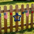 thumbnail image 2 of SLYNSHome 4th of July Patriotic Star Ornaments for Tree Hanging Glitter Tinsel Metallic Twist American Flag Stars Blue 250th Anniversary Independence Day Decor, 2 of 6
