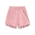 thumbnail image 5 of Posijego Girls Fringe Shorts Boho Vintage Shorts High Waist Vacation Summer Shorts with Pockets, 5 of 6