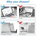 thumbnail image 4 of Magnetic Laptop Stand, Adjustable Side Phone Screen Holder for iPhone 14 Pro Max/iPhone 13/ iPhone 12, Foldable Laptop Extender, Silver, 4 of 5