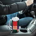thumbnail image 4 of Yayeee 40oz Stainless Steel Tumbler with Straw and Handle Double-Wall Insulated Travel Water Bottle, Red and Purple Plaid Pattern, 4 of 8