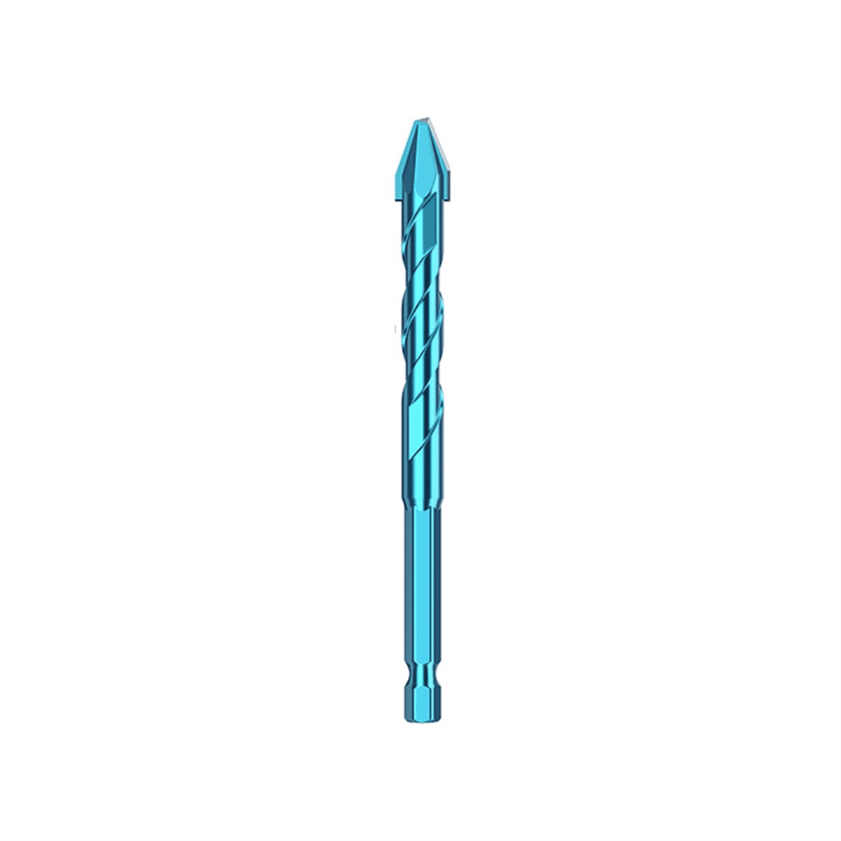 10pcs Tile Bit Blue Spade Drill Bit Set High Hardness Eccentric Drill Cordless Drill Power Tools Accessories 8mm