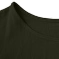thumbnail image 3 of Women's Cotton Linen Dress Crew Neck Loose Ruffled Sleeveless Tank Sundress Summer Casual Vacation Wear (2XL, Army Green), 3 of 8